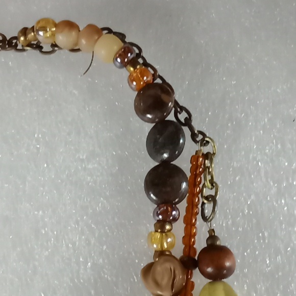 Multi Beaded Necklace #A320 - Picture 6 of 14